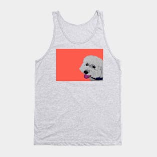 Finn the Bichon Frise Hot Melon Tank Top